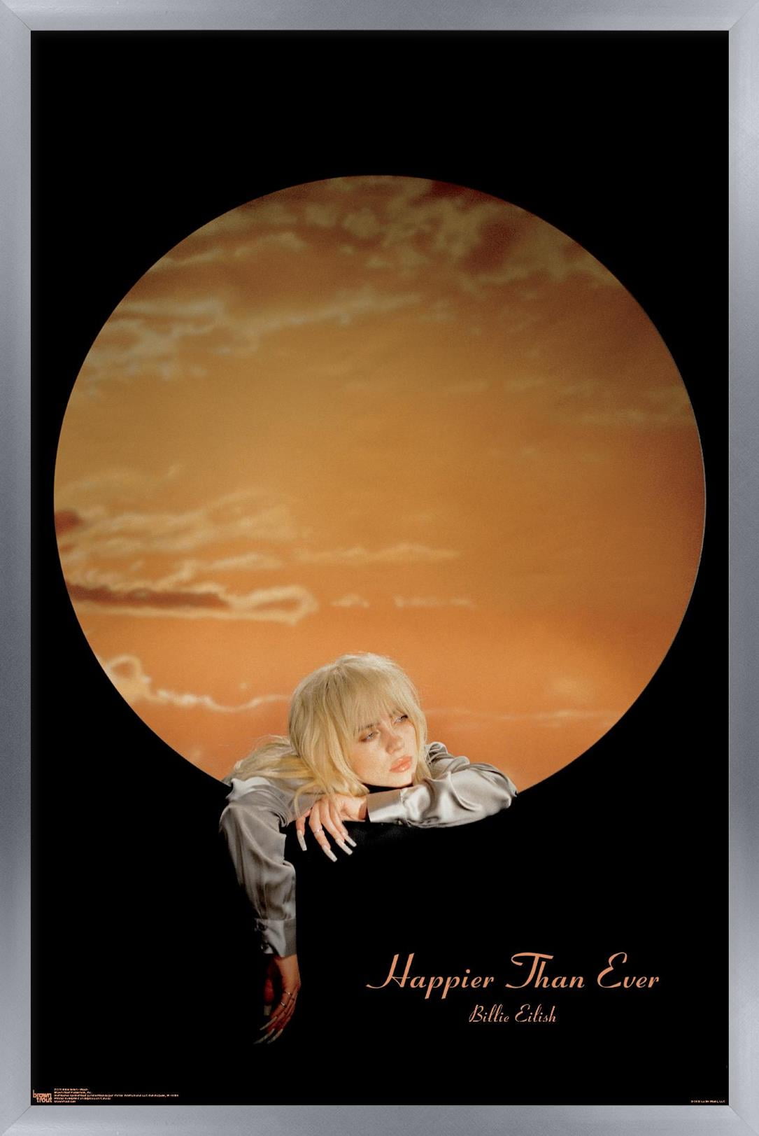 Billie Eilish - Moon Wall Poster, 14.725" x 22.375" Framed