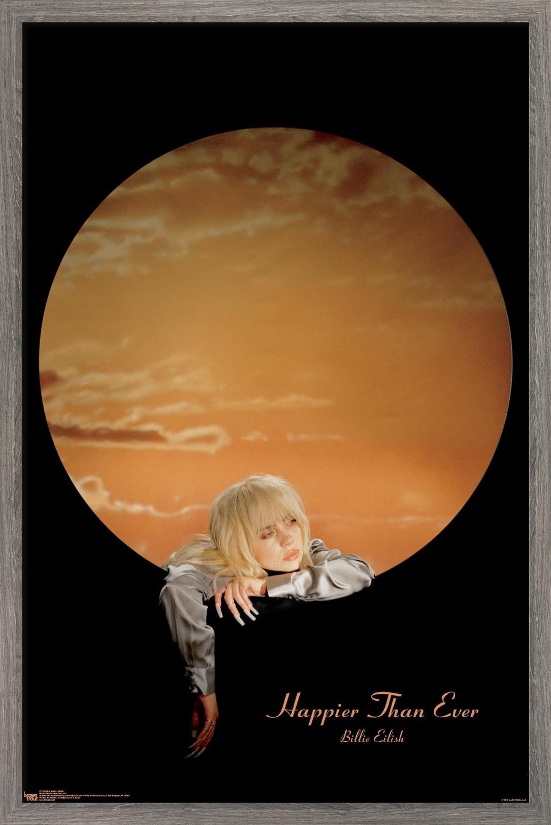 Billie Eilish - Moon Wall Poster, 14.725" x 22.375" Framed