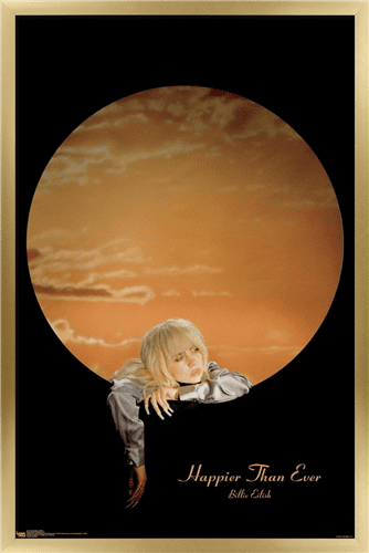 Billie Eilish - Moon Wall Poster, 14.725" x 22.375" Framed