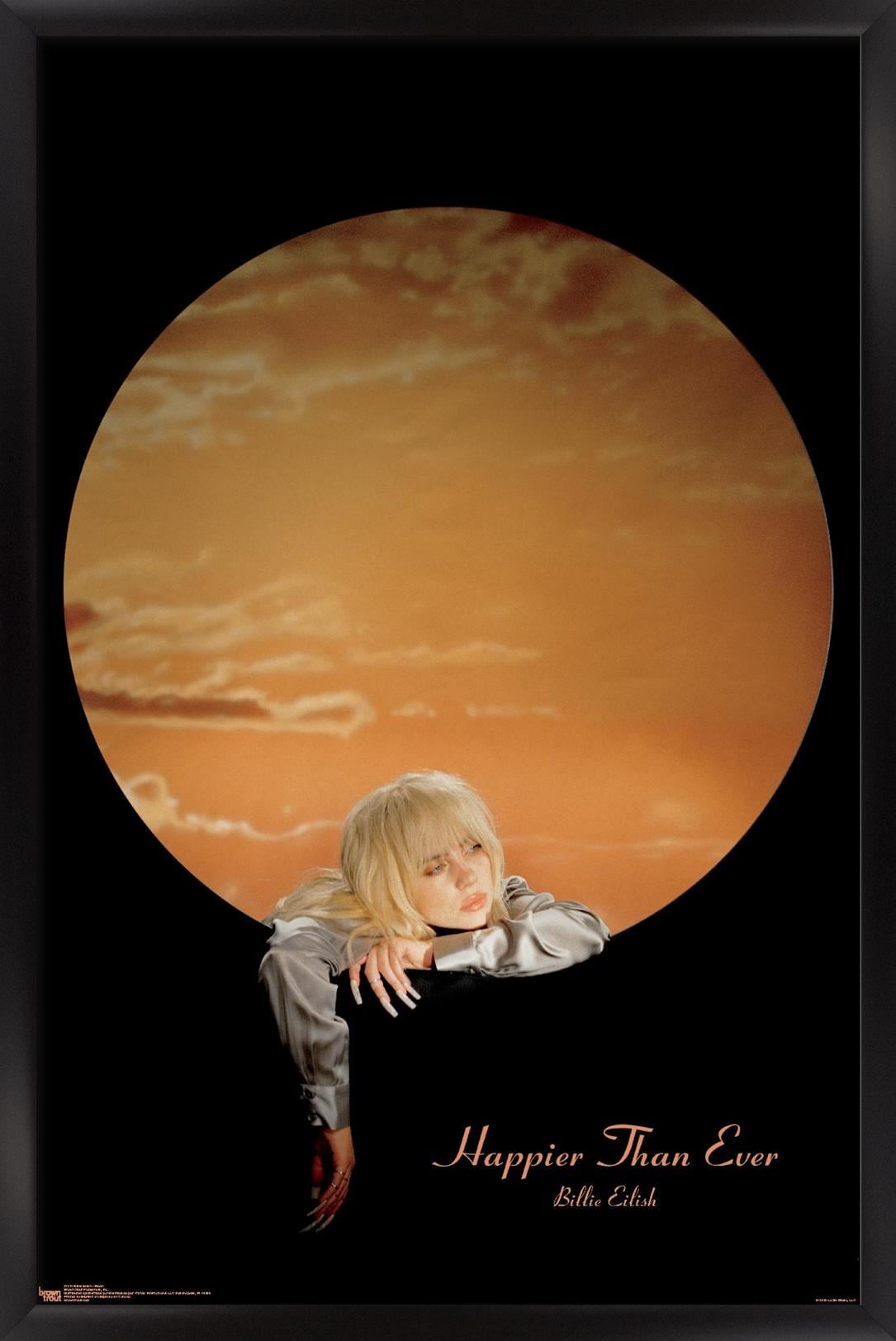 Billie Eilish - Moon Wall Poster, 14.725" x 22.375" Framed