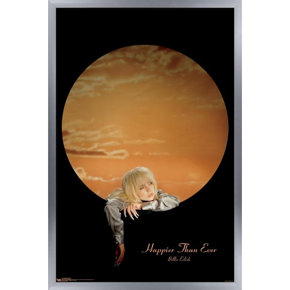 Billie Eilish - Moon Wall Poster, 22.375" x 34" Framed