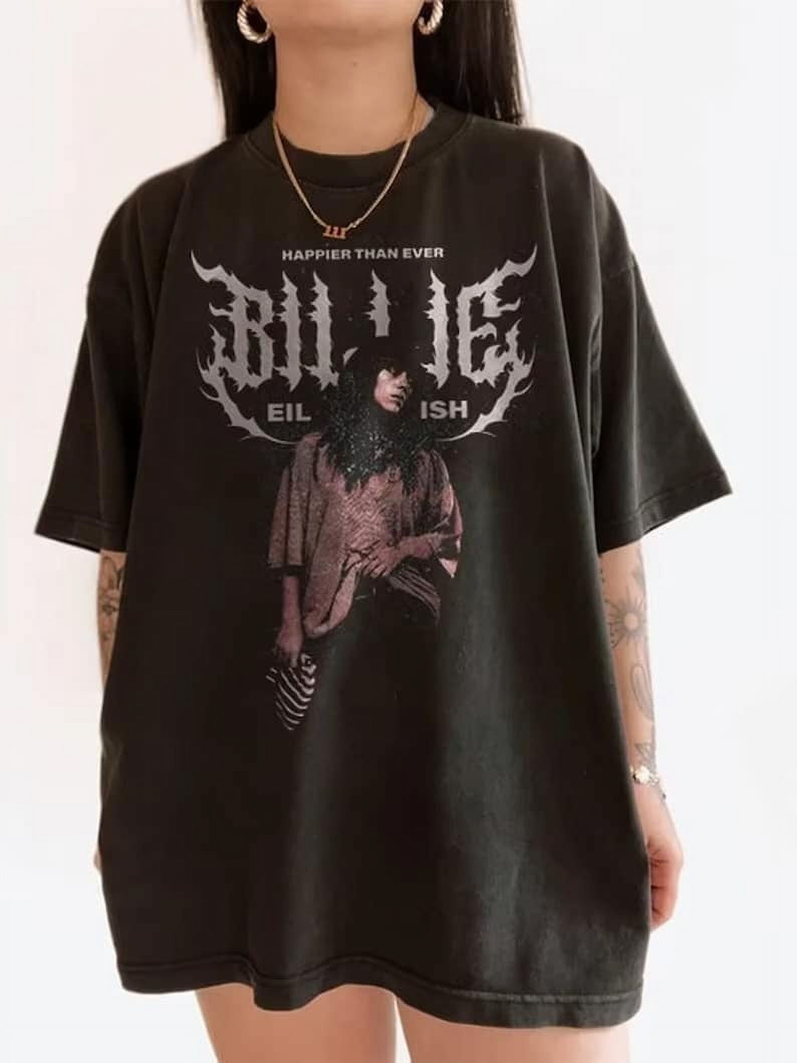 Billie Eilish Tshirt Happier Than Ever Vintage Tour 2023 Eilish Era Tour Tee
