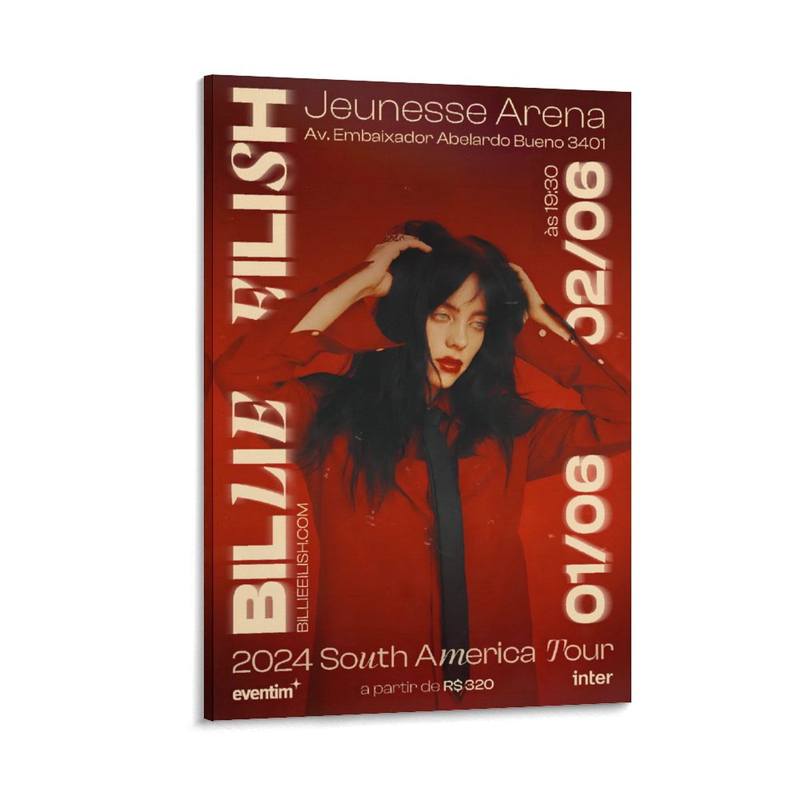 Billie Eilish Tour Concert Poster Frame-style16x24inch(40x60cm ...