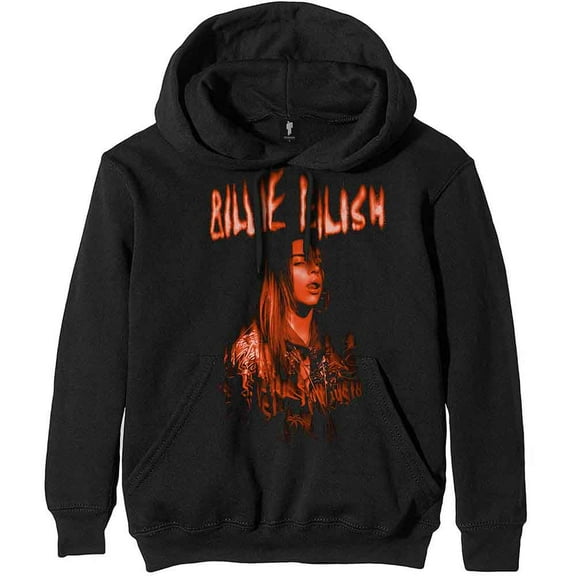 Billie Eilish Unisex Pullover Hoodie: Spooky Logo (XXX-Large)
