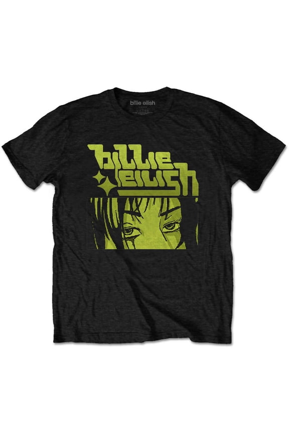 Billie Eilish Unisex T-Shirt Anime Logo (Small)