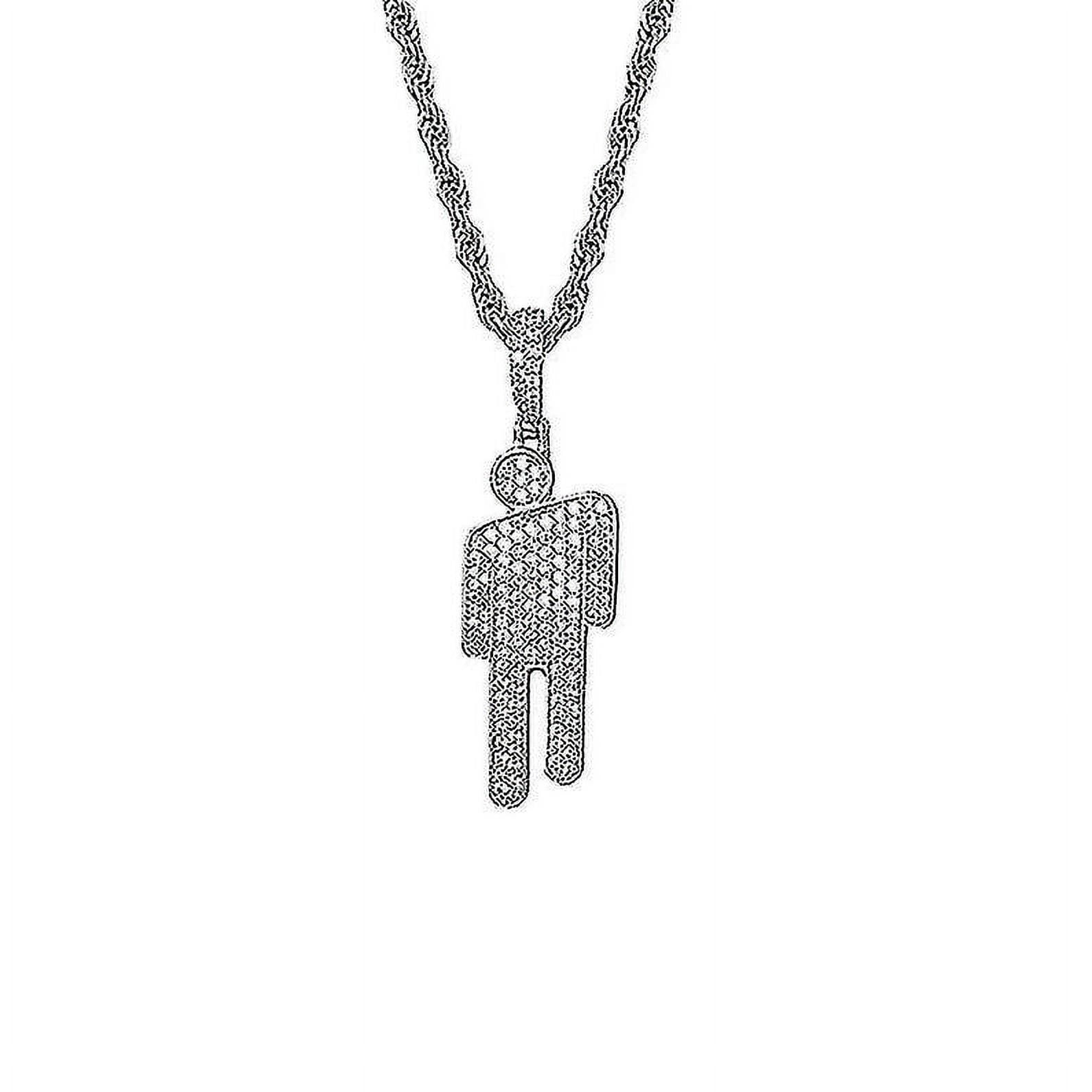 SHENGYU Billie Eilish Women Necklaces Silver Pendant,charms