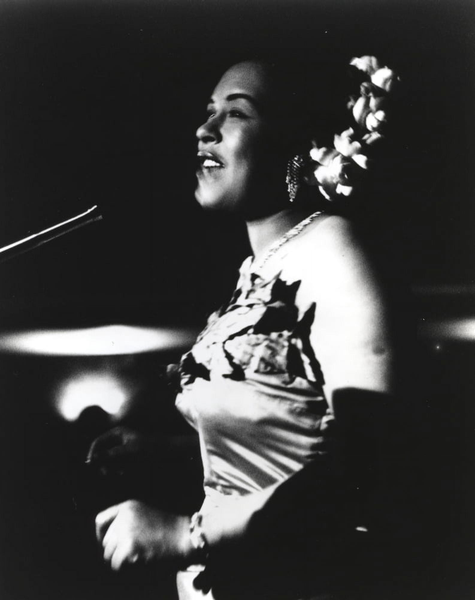 Billie Holiday in Gown singing Photo Print (8 x 10) - Walmart Business  Supplies