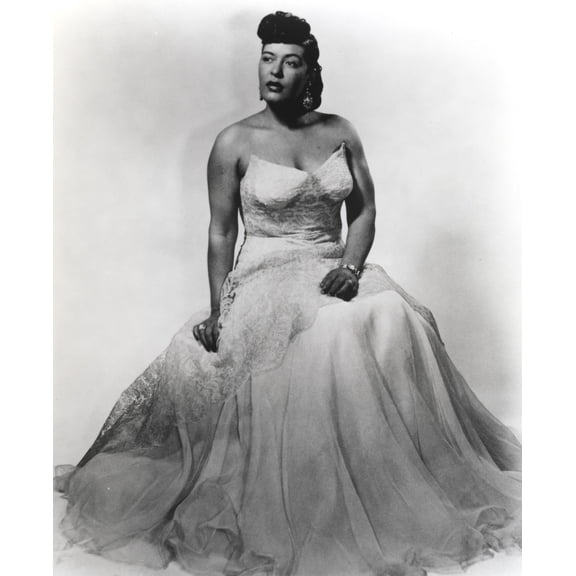 Billie Holiday in Wedding Gown Portrait Photo Print (24 x 30)