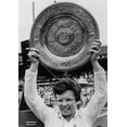 thumbnail image 1 of Billie Jean King Holding Wimbledon Trophy Earned In Wimbledon History (18 x 24), 1 of 2