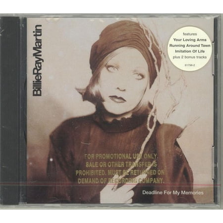 Billie Ray Martin - Deadline For My Memories - CD
