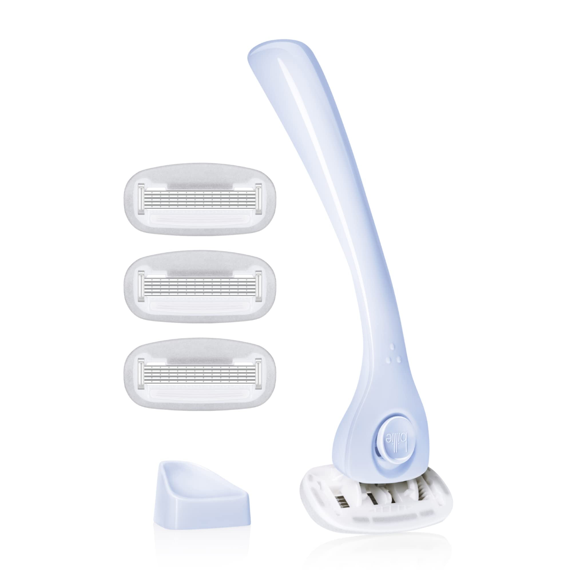 Billie Razors for Women Shave Kit Womens Razor + 4 x 5-Blade Razor Refills + Magnetic Holder Cool Blue