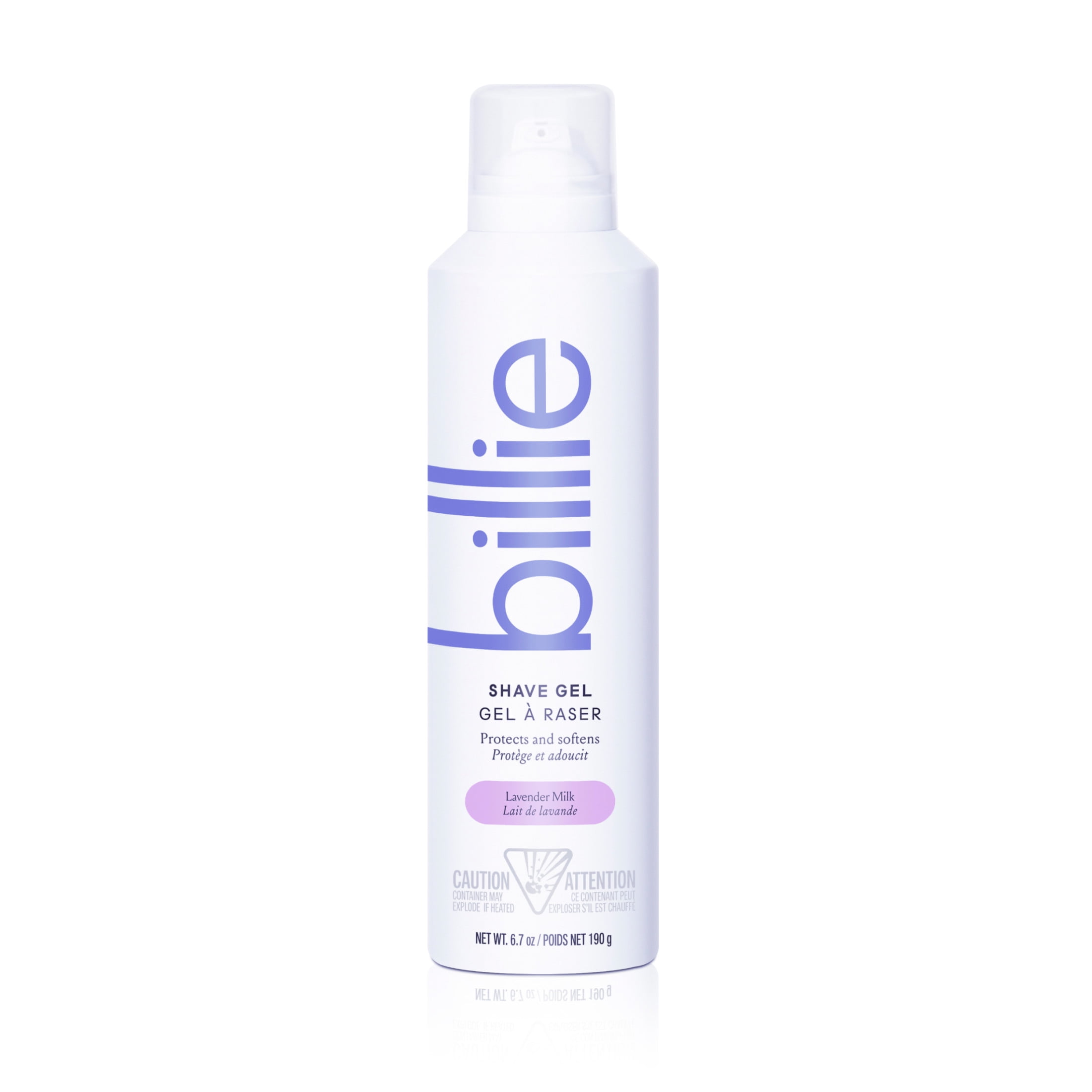Billie Sky Foam Women's Shave Gel, Violet Glaze Scent, All Skin Types, 6.7 fl oz