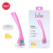Billie Women’s Razor Kit, 1 Handle + 2 x 5-Blade Refills + Magnetic Holder, Malibu Color