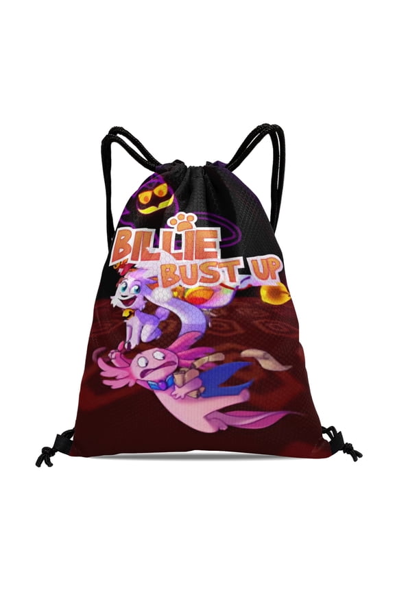 Billie bust Up Drawstring Backpack Bag Party Favors Goodies Merch Gym Waterproof Swimming Beach Fans