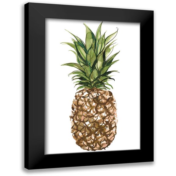 Billinghurst, Marina 11x14 Black Modern Framed Museum Art Print Titled - Pineapple