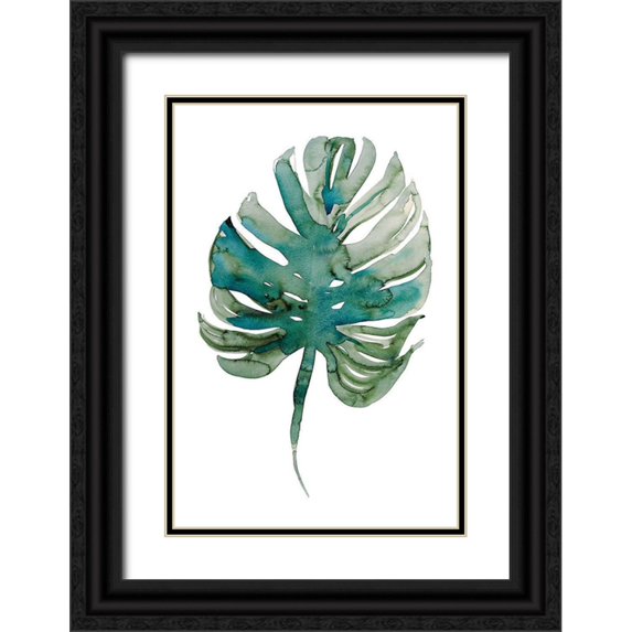 Billinghurst, Marina 13x18 Black Ornate Wood Framed with Double Matting Museum Art Print Titled - Monstera