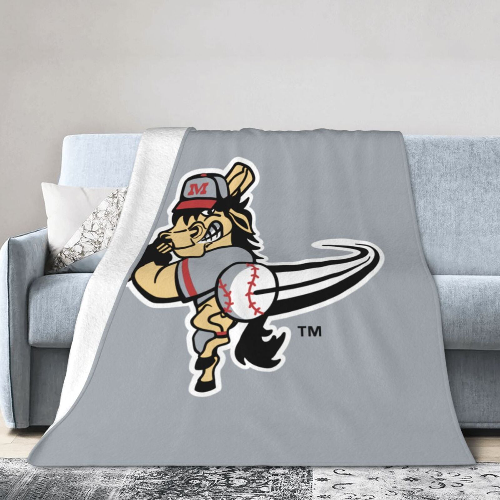 Mustangs Football Swirl Blanket main image 1