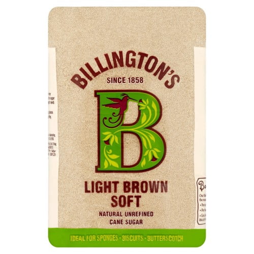 Billington's Light Brown Soft Sugar 1kg, British Import (Pack of 2)