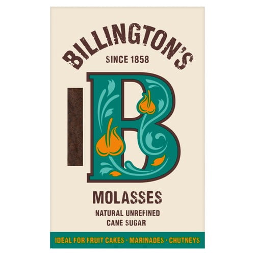 Billington's Molasses Sugar 500g, British Import (Pack of 2)