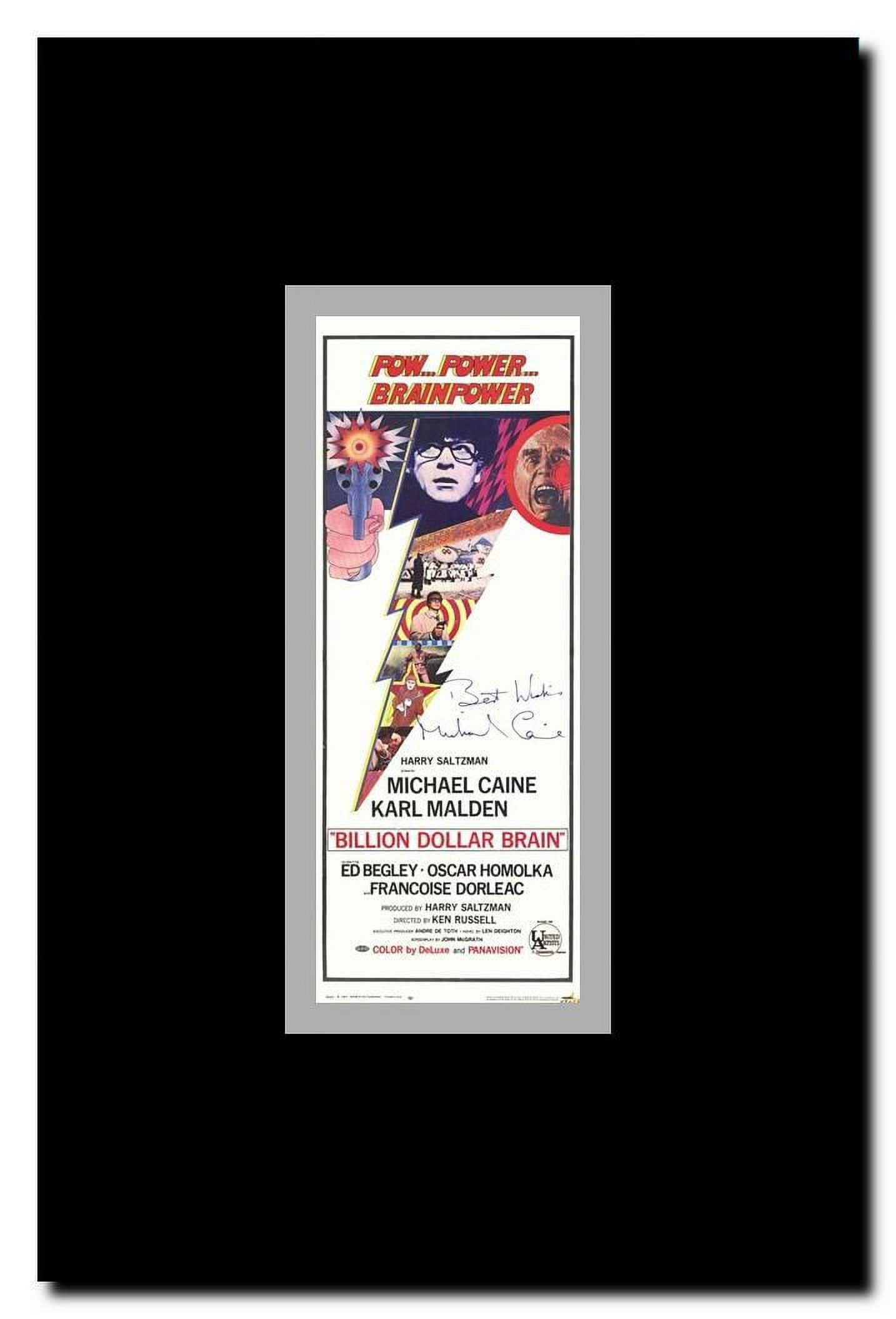 Billion Dollar Brain Framed Movie Poster