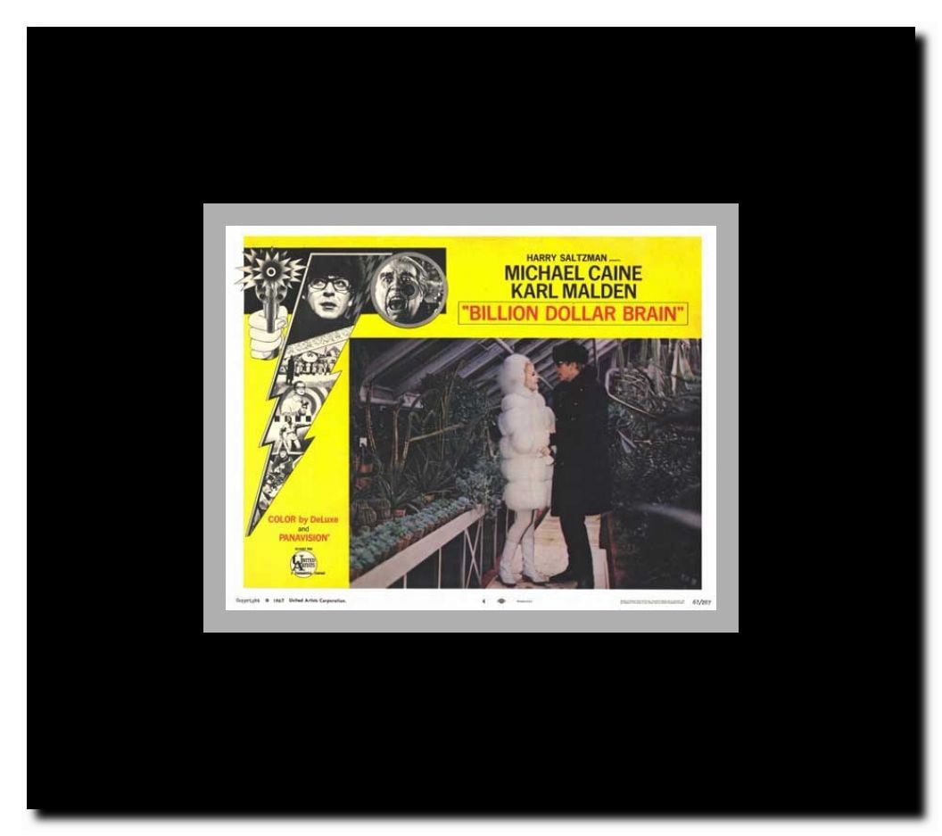 Billion Dollar Brain Framed Movie Poster