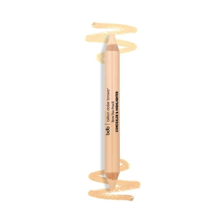 BDB Duo Brow Highlighter & Concealer Pencil, 2-in-1 Silky Formula, Cruelty-Free & Vegan