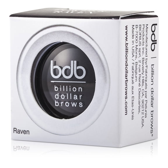 bdb Eyebrow Powder in Raven/Black – Achieve Fuller, Fluffier Brows with Buildable Coverage, Velvet-Smooth Formula, Cruelty-Free & Vegan for a Natural, Soft Finish - (Pack of 1)