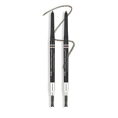 bdb Universal Eyebrow Pencil – Dual-Ended Design with Precision Tip & Spoolie, Natural Finish, Waterproof, Easy to Use, Vegan & Cruelty-Free for Perfectly Defined Brows - 2 Pack