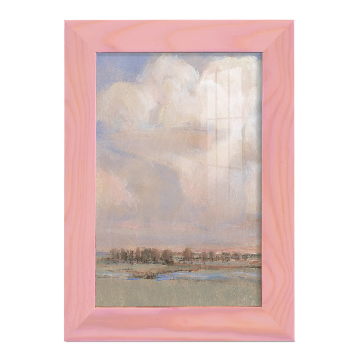 Billowing Clouds II - Framed Print w/glass - Sunset Pink