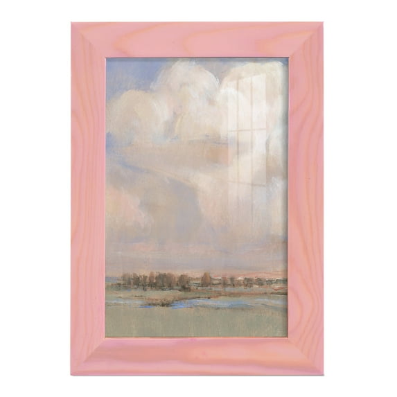 Billowing Clouds II - Framed Print w/glass - Sunset Pink