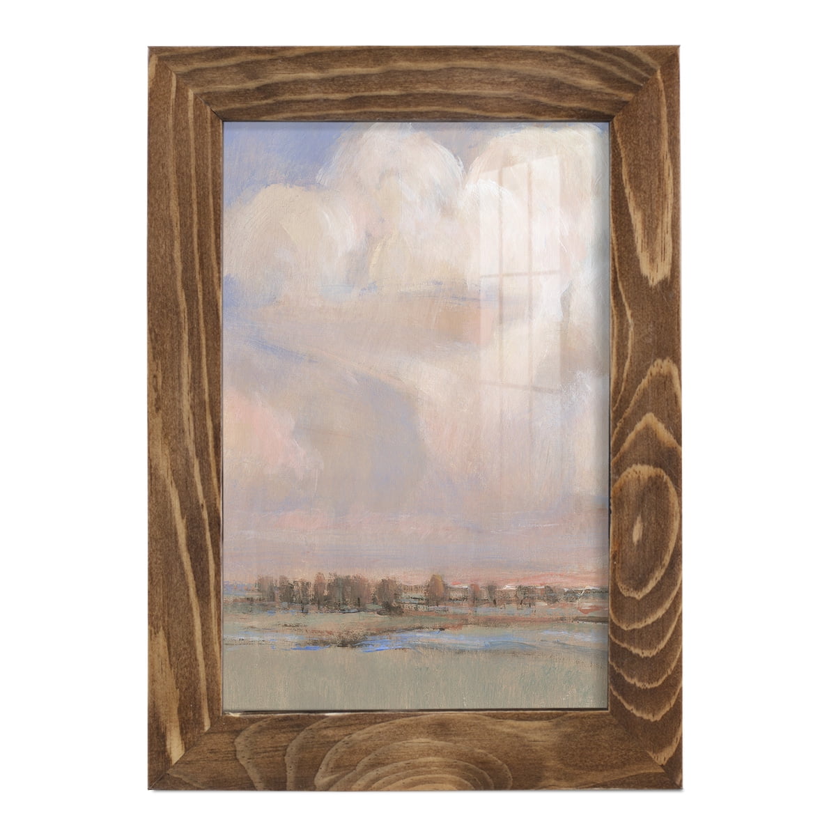 Billowing Clouds II - Framed Print w/glass - Walnut
