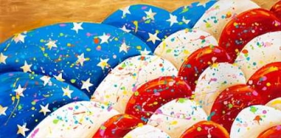 Billowing Flag Canvas Art - Ben Bonart (10 x 20)