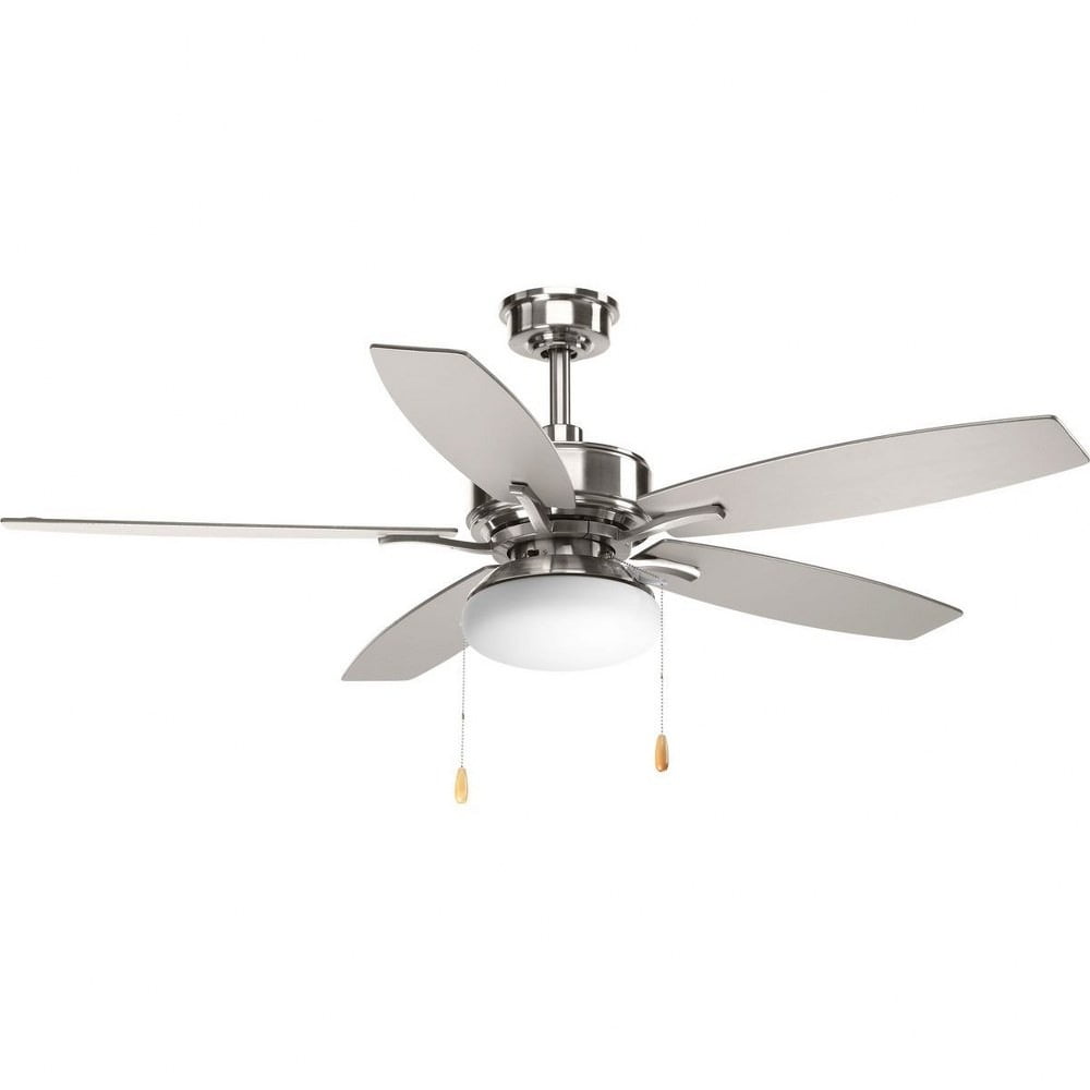 Billows 52" Brushed Nickel Ceiling Fan with LED Light