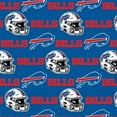 thumbnail image 1 of Bills Cotton Fabric 58" - 60" 100% Cotton Football Helmets Sewing and Craft Fabric, Blue, 1 of 1
