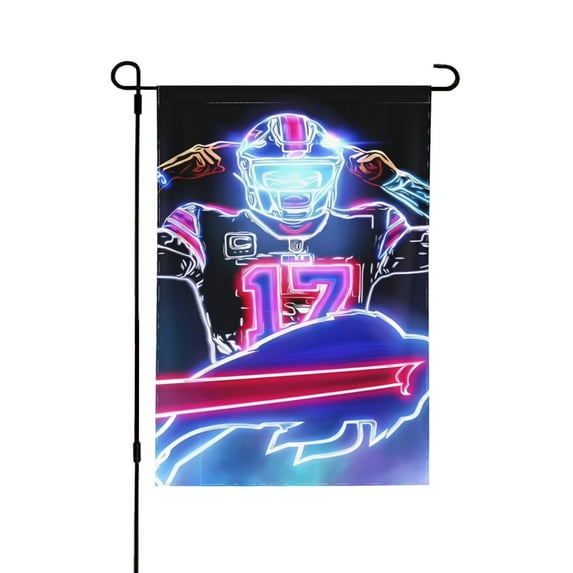 Bills Garden Flag Double Sided Flag Banner Indoor Outdoor Decoration Support Flag Novelty Gift for Yard, Garden, Sporting Events, Parades, 12.5"x18" 28"x40"