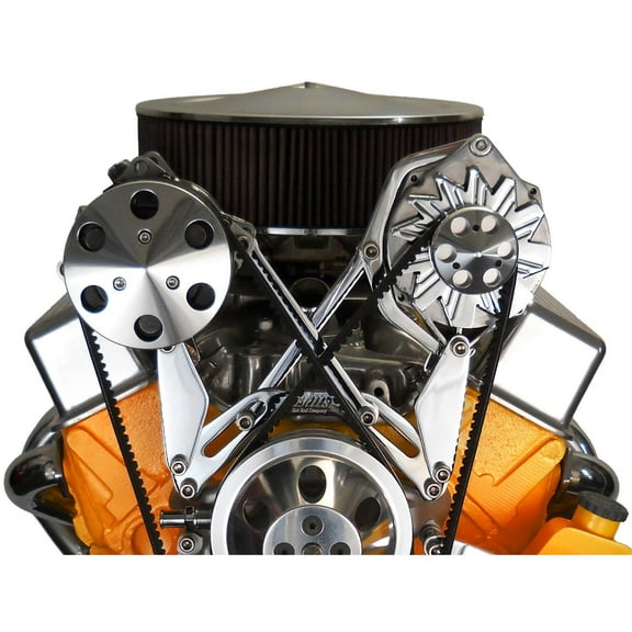 Bills Hot Rod Co.200 Series Early SBC Alternator Bracket, Black