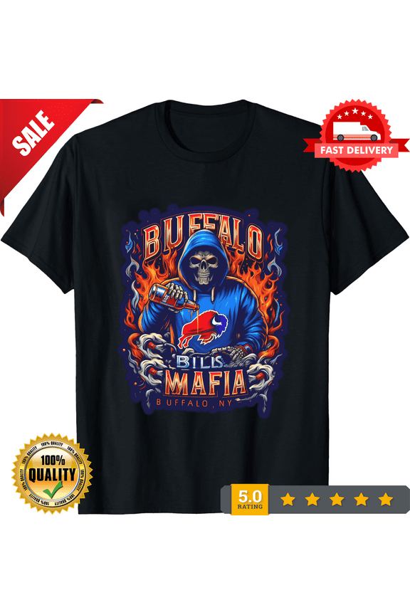Bills Mafia T-Shirt - Unleash the Roar of the Buffalo, CROWD FAVORIT-TH77461