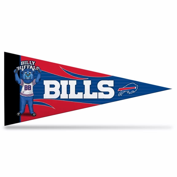 Bills Mascot Mini Pennant - 8 Pennants Per Pack