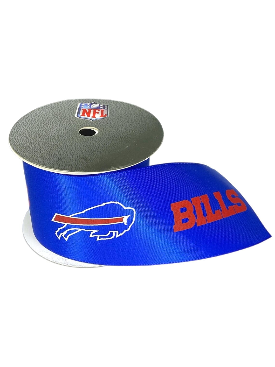 Bills Printed Ribbon 2 1/4"-Inch Width, 15 Foot Spool - USA Licensed Bows
