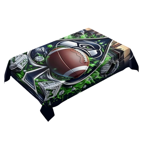 Bills Themed Square Tablecloth 54 * 72 Inches Durable Stylish