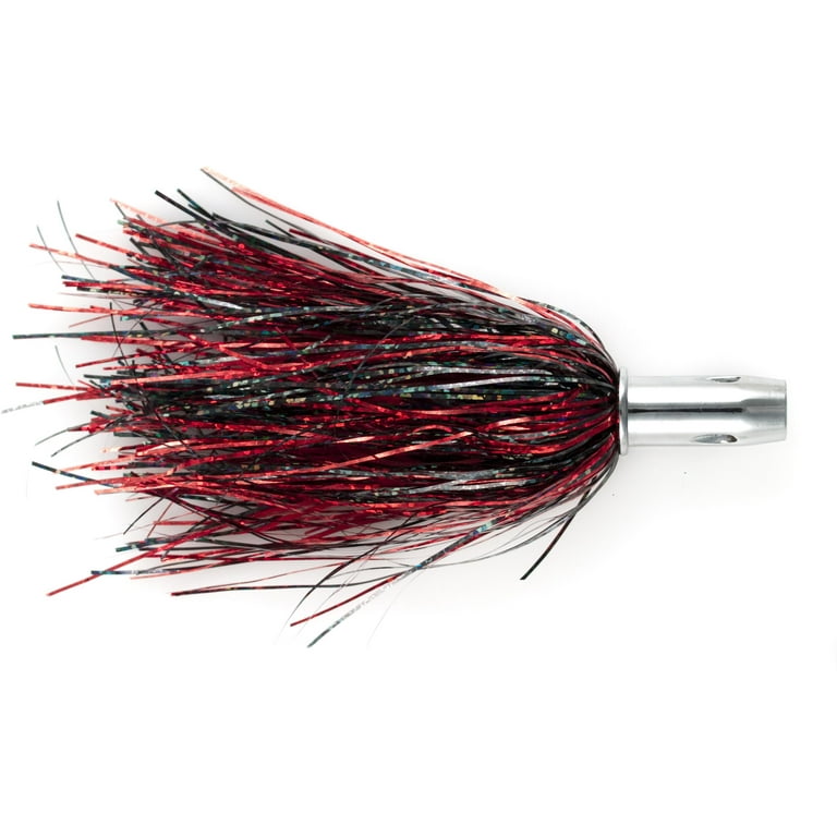 Billy Baits BB-MH17 Master Hooker Trolling Lure, Black-Red/Red