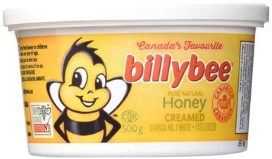Billy Bee, Pure Natural Honey, Creamed White, Tub, 500g/17.6 oz