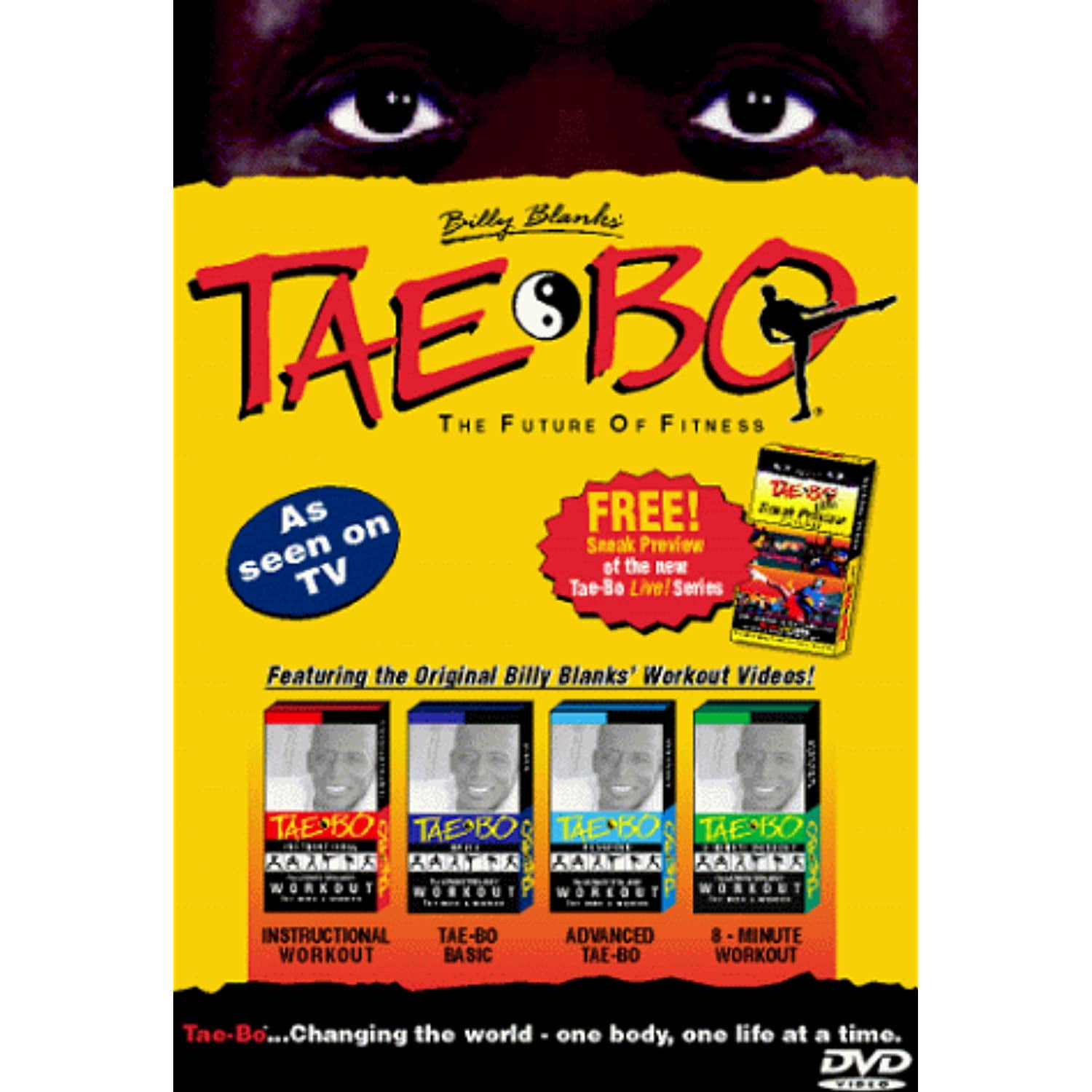 Pre Owned Billy Blanks Tae Bo Instructional Basic Advanced 8 Minute Workout DVD NEW Walmart