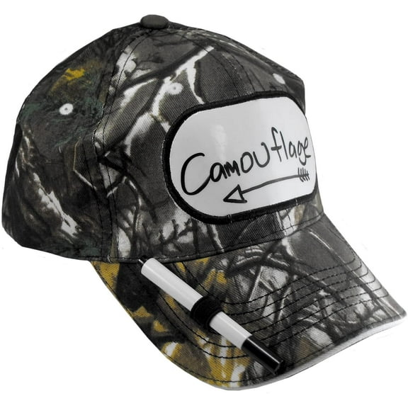 Billy-Bob Dry Erase Billboard Adjustable Unisex Baseball Hat/Cap - Camouflage