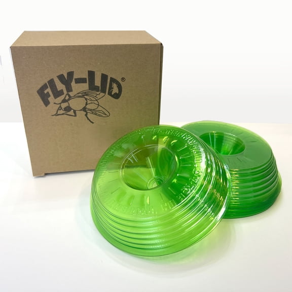 Billy-Bob, Fly Lid (8 Pack) - Turn Almost Any Disposable Cup into a Fly Trap. Indoor and Outdoor use.
