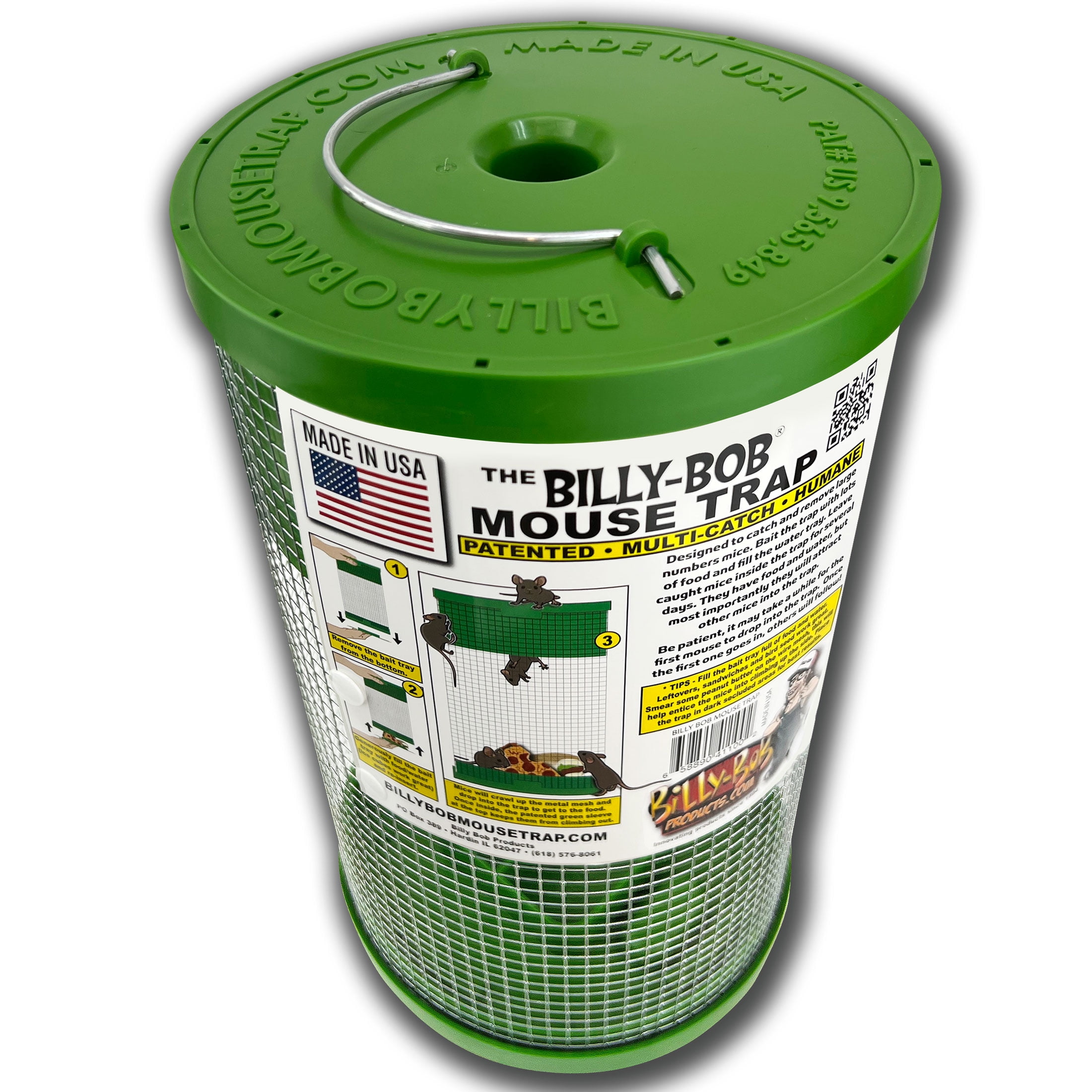 Billy-Bob™ Mouse Trap: Humane Multi-Catch Mouse Trap!