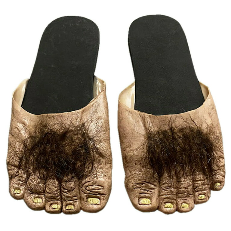 Big Ol Hairy Feet Halloween Accessory, Adult Large, Beige