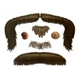 thumbnail image 1 of Billy Bob StacheTats Mustache Temporary Tattoo Funny Costume Accessory, 1 of 3