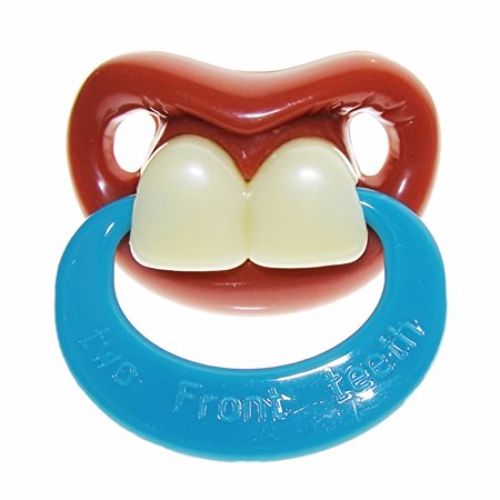 Billy Bob Teeth Inc. Two Front Teeth with Ring Pacifier (Pack of 4)