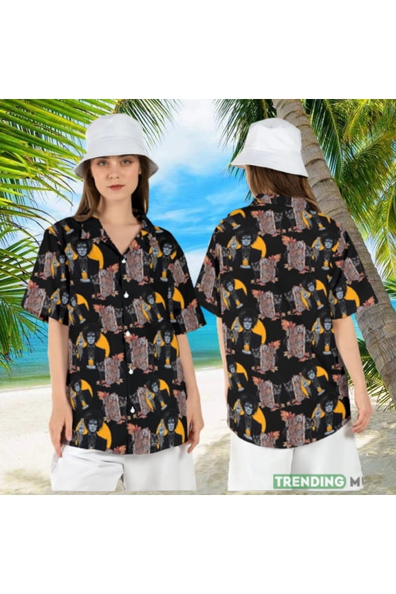 Billy Butcherson Cat Hawaiian Shirt Halloween Hocus Pocus Button Shirt Sanderson Sisters A